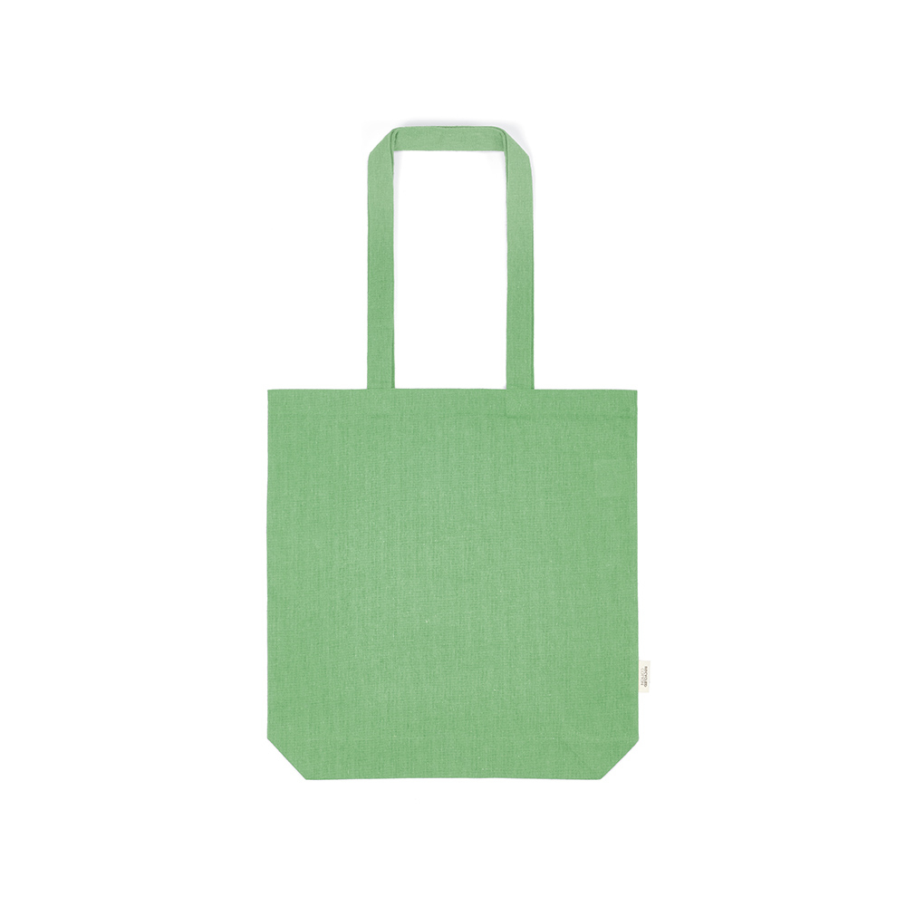 Shopping bag publicitaire coton recyclé 180g Annapurna Vert clair